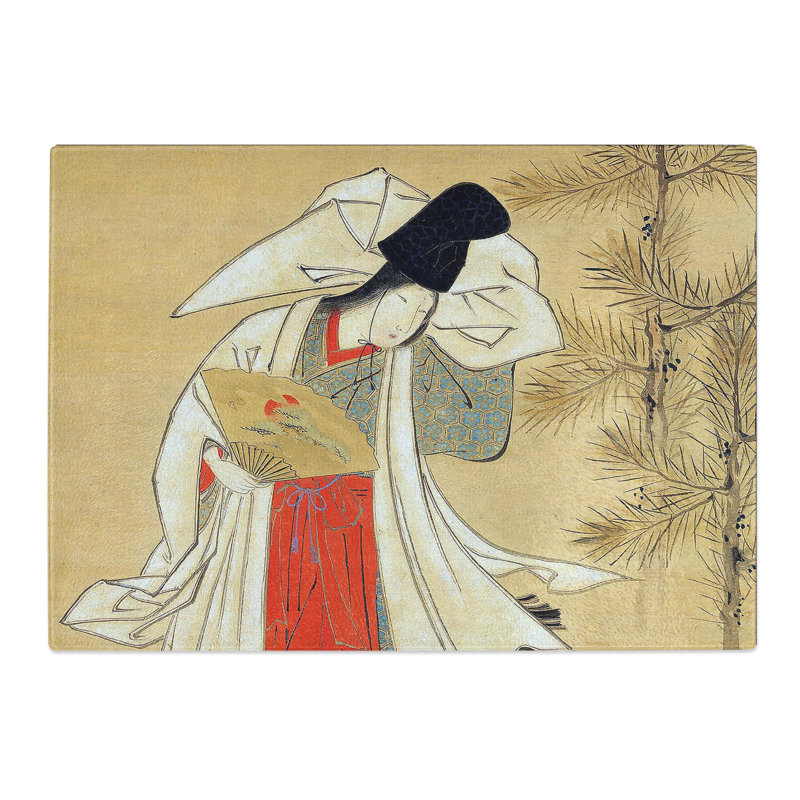 Tempered Glass Courtesan Dancer by Isoda Koryusai Chopping Board, 28.5 cm x 20 cm