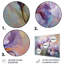 Ensemble d'impressions murales roses et mauves, impression romantique VI
