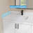 30 In. W Cultured Marble Vanity Backsplash Bathroom Countertop Splash Guard In Carrara White
