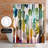 Americanflat 71x74 Shower Curtain - Abstract Design - Watercolor Strokes by Lisa Nohren-94846210