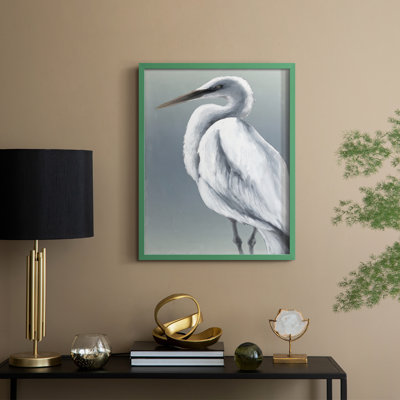 Herald in Mist I, reproduction encadrée - bois massif