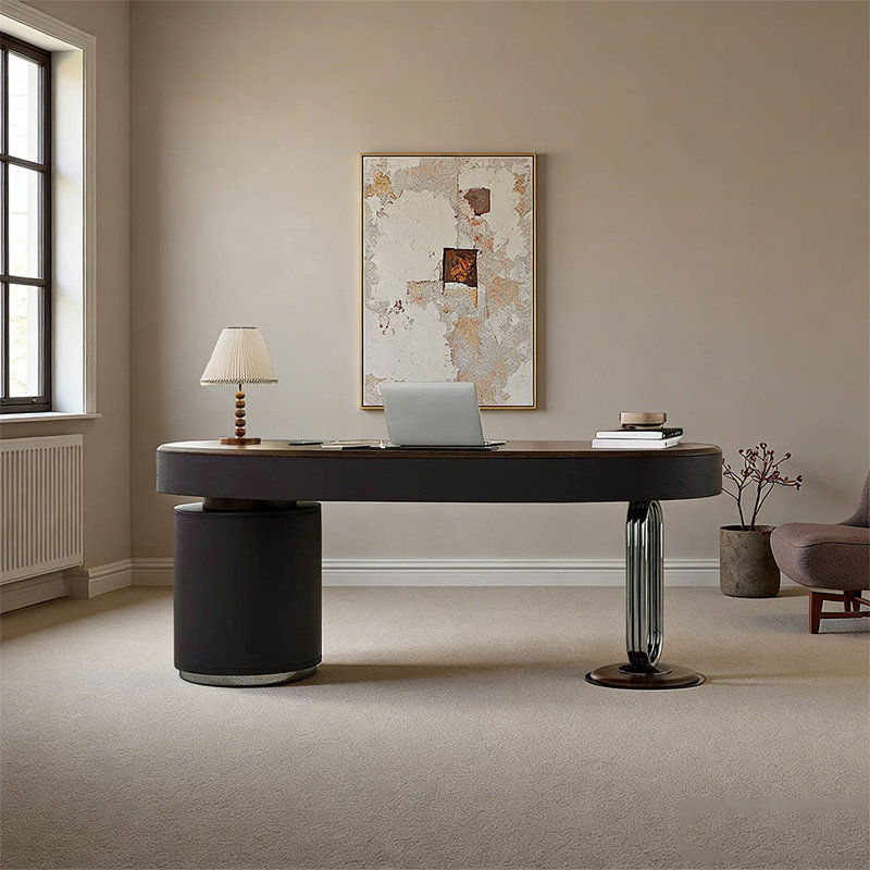Stainless Steel Computer Desk, 29.52" H x 78.74" W x 27.55" D