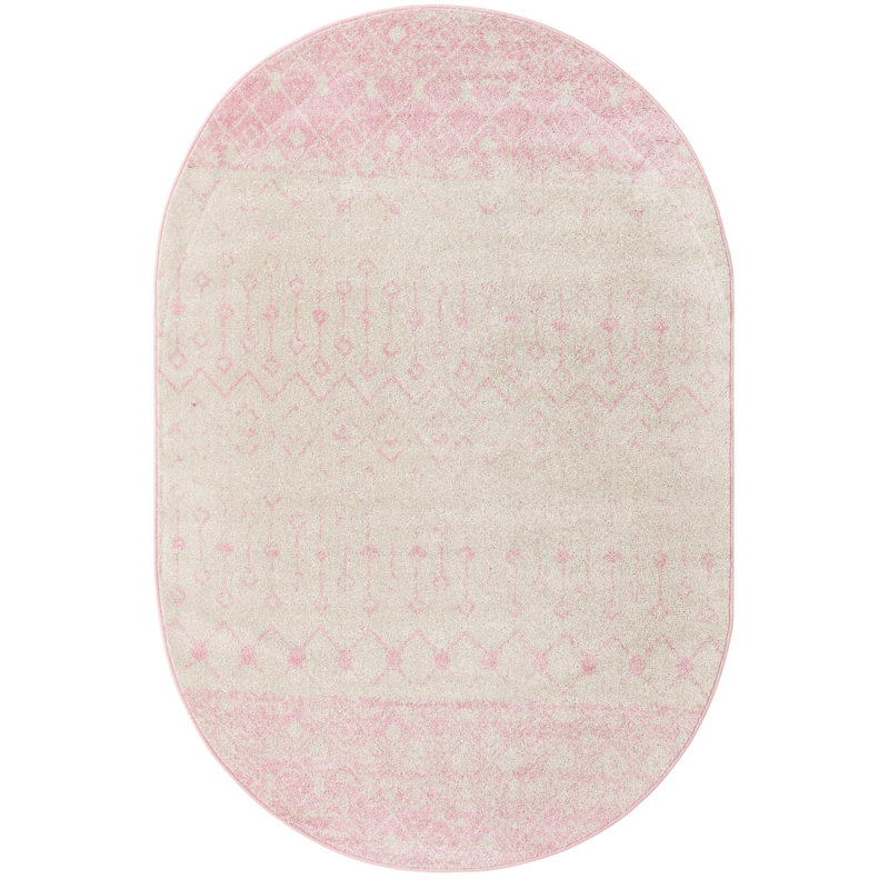 Tapis en polypropylène tissé à la machine Bradley-Joe, Ovale 5 pi 3 po x 8 pi