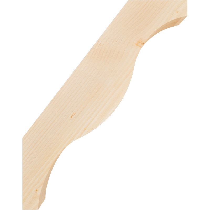 Attelle de genou Funston, Sapin de Douglas, Lisse, H 28 po x l 3,5 po x P 22 po