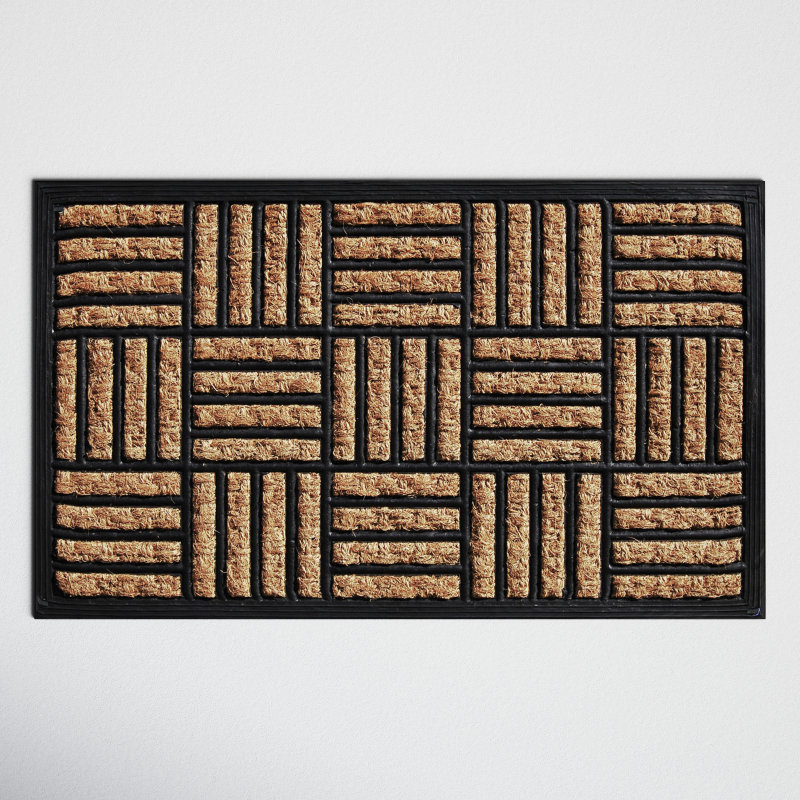 Haberman Non-Slip Striped Outdoor Doormat