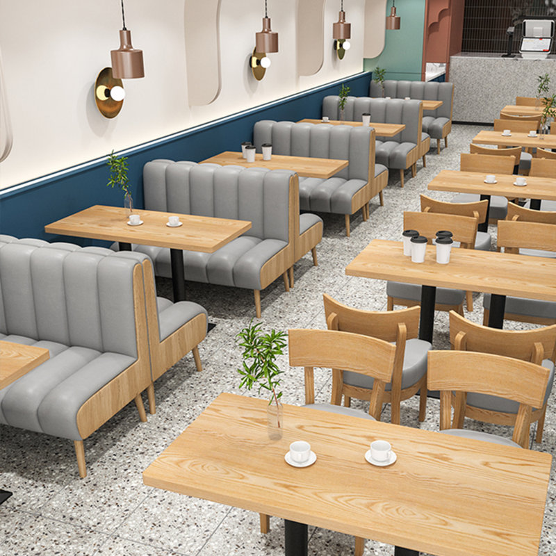 Bancs de restaurant Nordic Simple Cafe, Gris