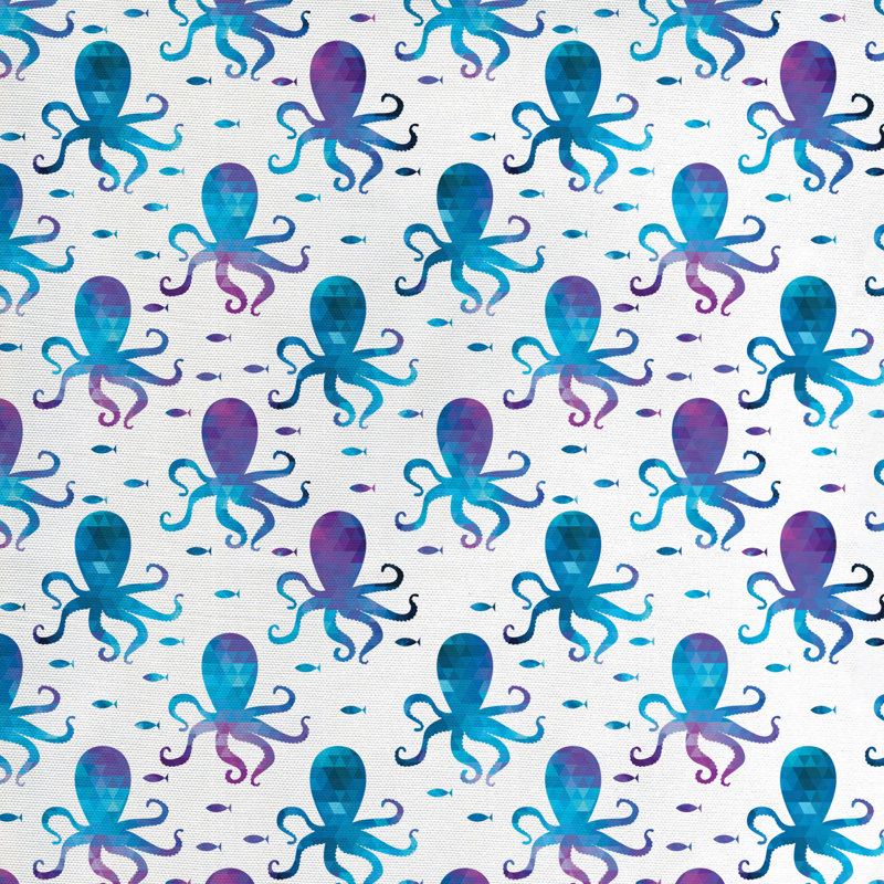 Tissu octopus, l 58 po x L 72 po
