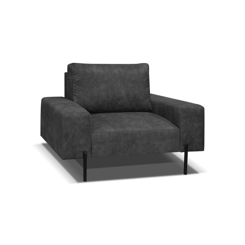 Aachal Upholstered Armchair, Dark Grey