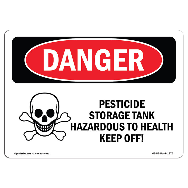 Plaque signalétique dangereuse OSHA, H 18 po x l 24 po x P 0,1 po