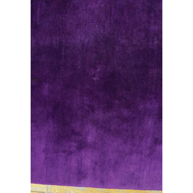 Minimalist Rich Purple Color Antique Art Deco Chinese Carpet