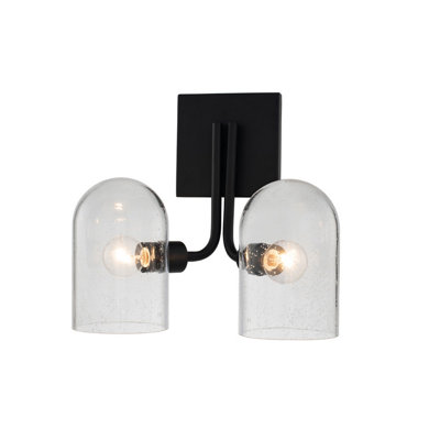 Cupola 2 LT Matte Black Wall Sconce Kalco