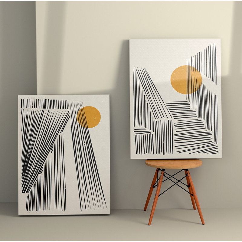 Superbe ensemble de 2 toiles décoratives, 27,6 po x 39,4 po chacune | 100% toile avec cadre en bois durable | Parfaite pour le salon, la chambre à coucher ou le bureau, cette œuvre accrocheuse convient aux espaces modernes