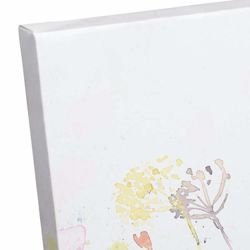 « spring floral », reproduction de peinture à l’aquarelle sur toile tendue