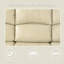 Canapé en cuir recyclé beige