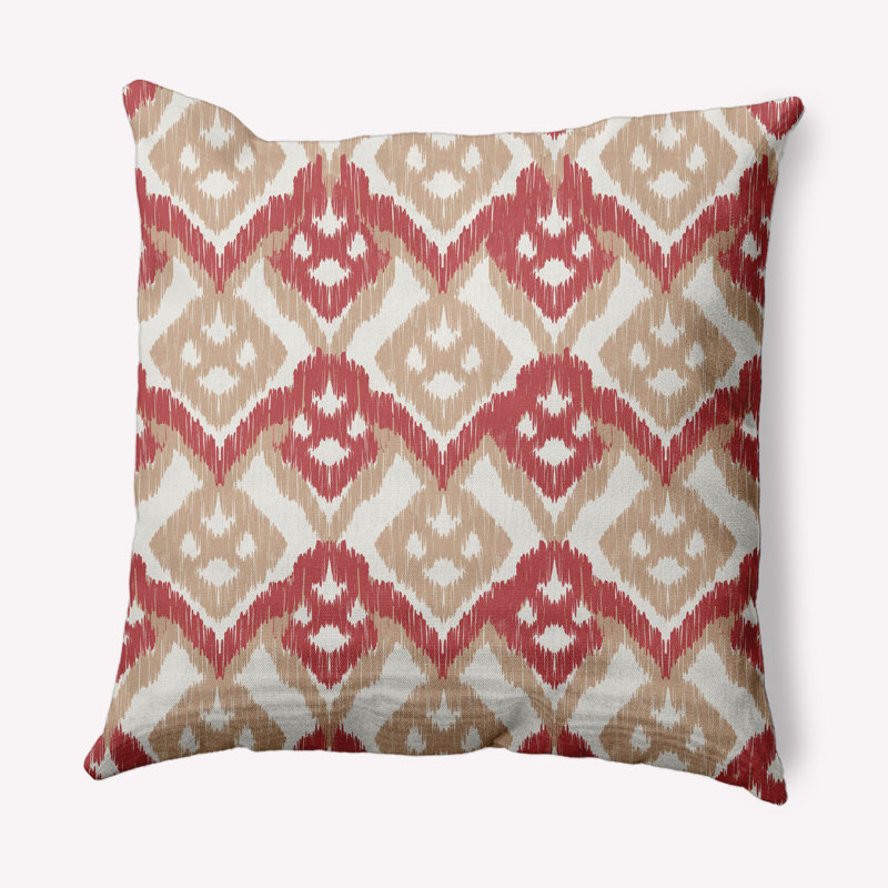Coussin intérieur / extérieur Hipster, 20 po x 20 po, Rouge
