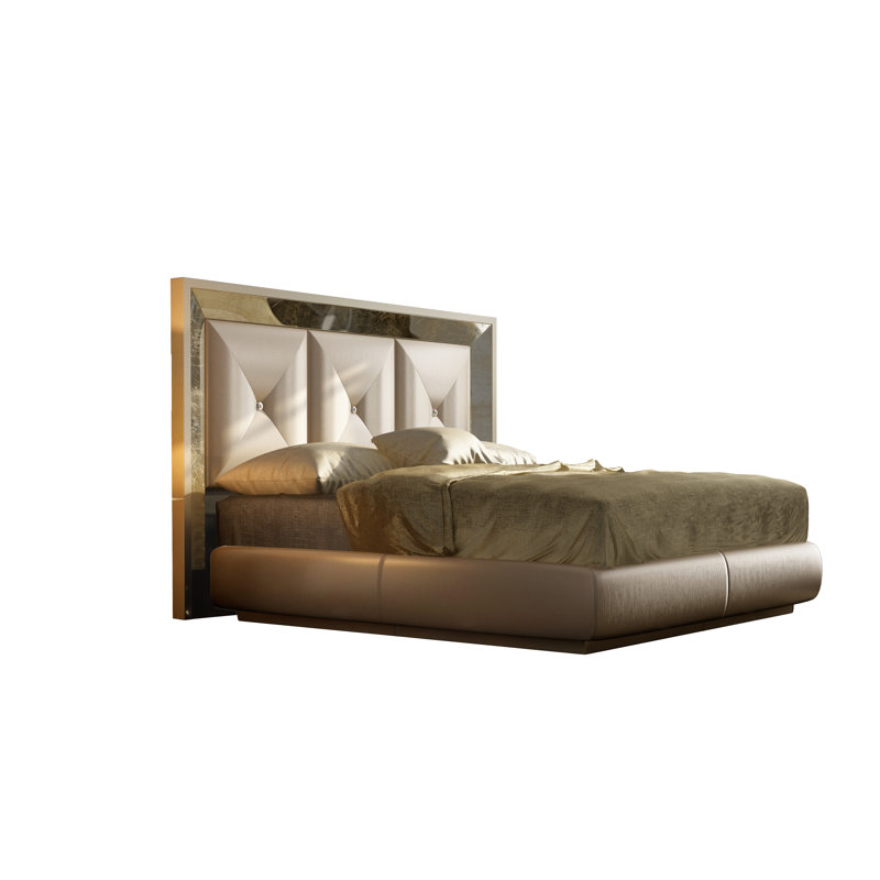 Annalya Upholstered Panel Bed, Queen, Matte