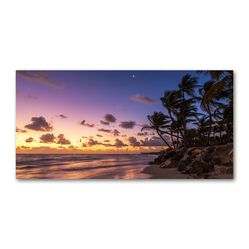 West On The Beach - Wrapped Canvas Print