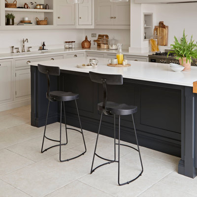 Alvada Counter Stool with Metal Frame