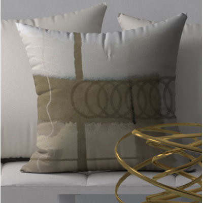 Abstract Reversible Throw Pillow