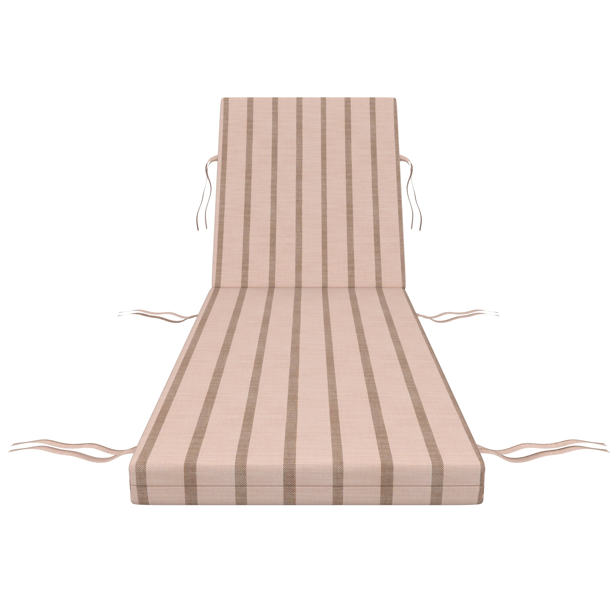 Lani Sunbrella Outdoor Chaise Lounge Cushion, Unwind Cameo, 22.5" W x 47" D