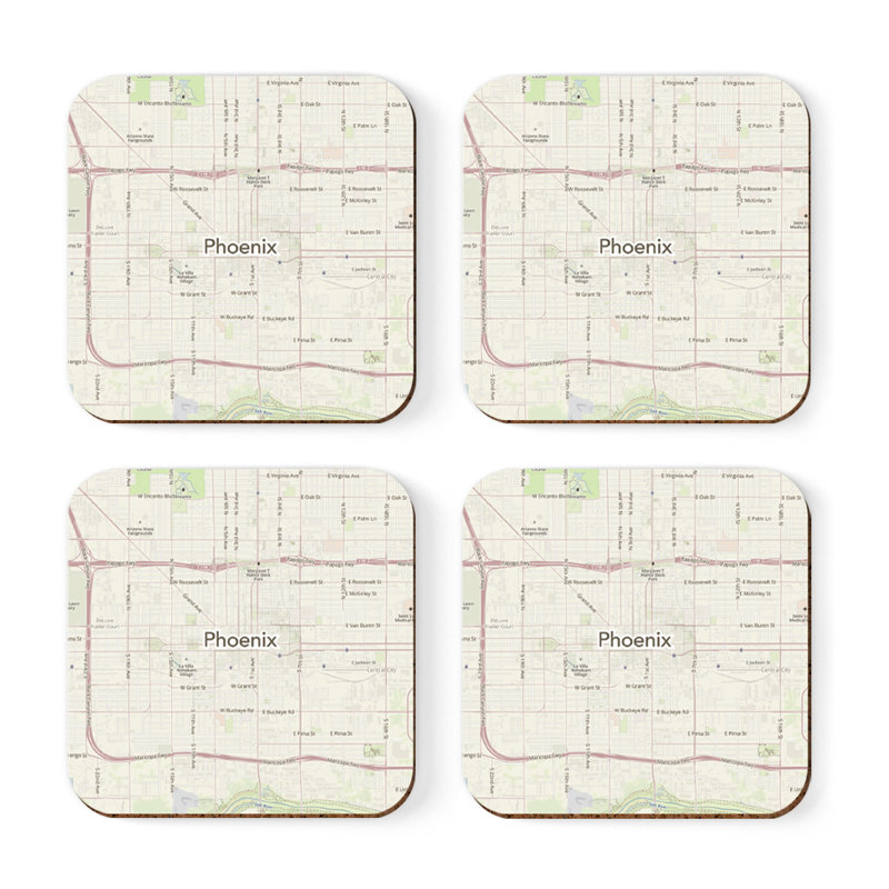 Sous-verre carte des États-Unis, Phoenix