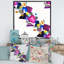 Multicolore sans couture, coups de peinture I - peinture sur toile-66800756-66800757