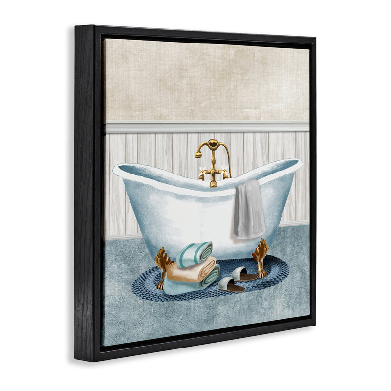 Cadre flottant pour baignoire et pantoufles Cozy Spa, design par Conrad Knutsen, H 18 po x l 18 po