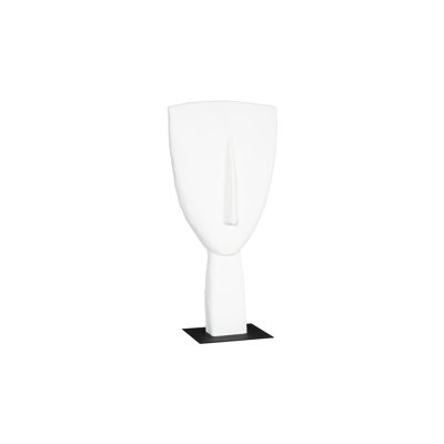Cycladic Head Sculpture, Classic, White