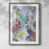 Distressed Silver Framed Paper