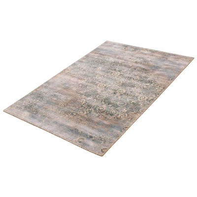 Tapis bleu sarcelle Galleria 5 pi 1 po x 7 pi 6 po