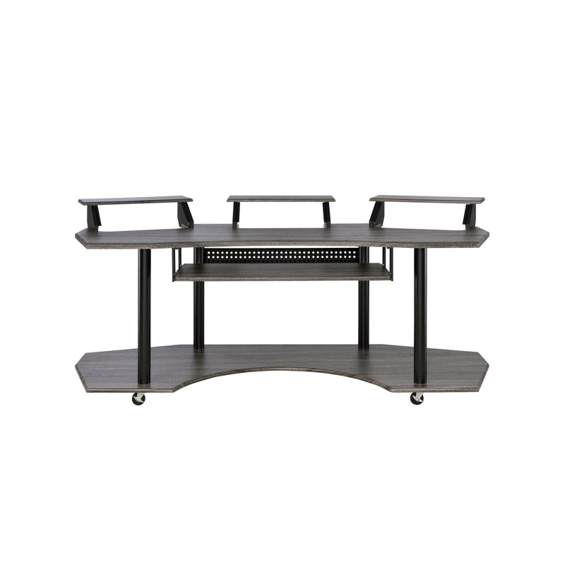 Bureau Eleazar, Chêne foncé, H 37 po x l 83 po x P 40 po