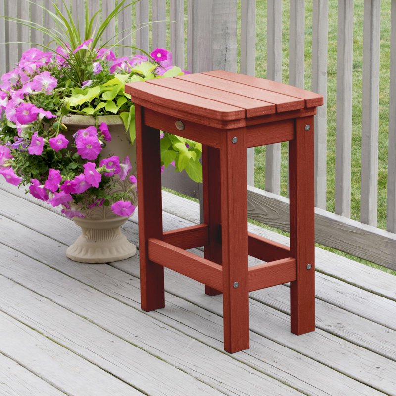 Arbnora Bar Stool, Red, 24"