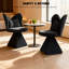 Chaise d'appoint pivotante avec dossier papillon, tabouret de maquillage confortable pour la chambre à coucher et le salon, design élégant pour divers espaces-843901201