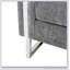 Fauteuil gris en polyester