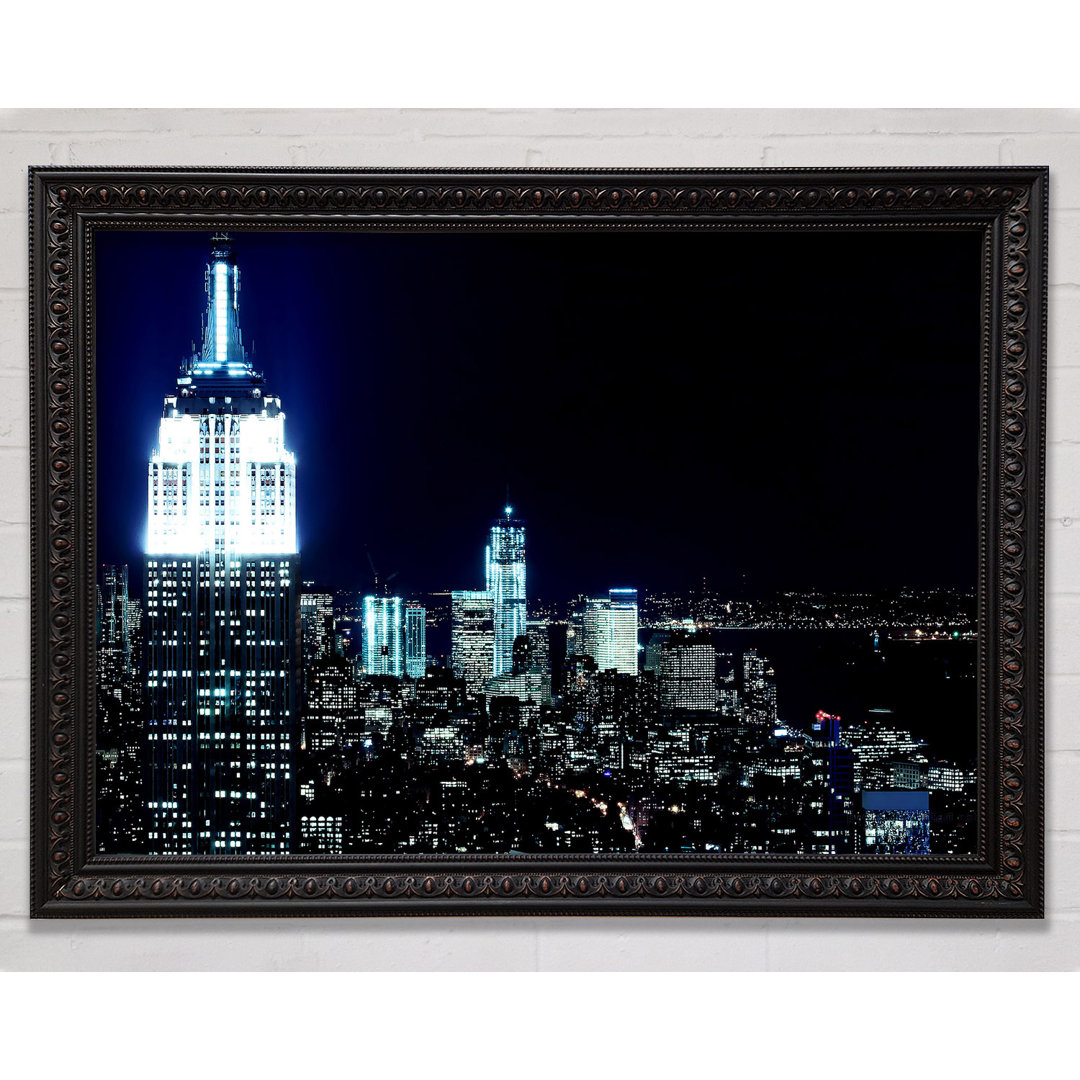 New York City Silver Glow Nights - Druck