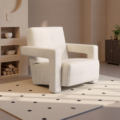 Chaise de loisirs simple de couleur unie minimaliste.