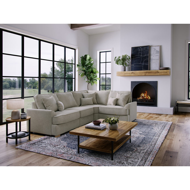 Chadwic 4 Seater Sofa, Beige, Right Hand Facing