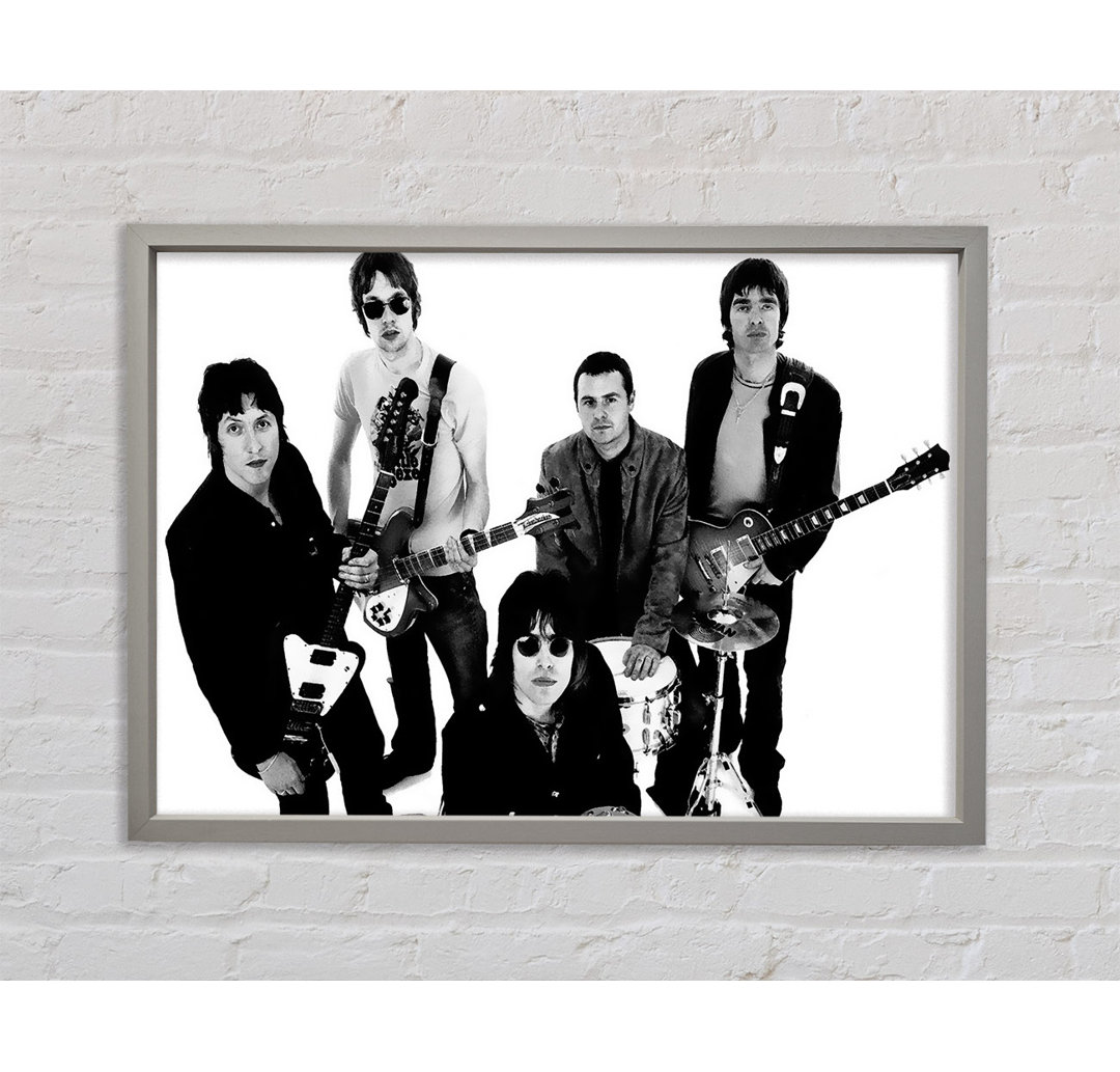 Oasis With There Instruments - Einzelner Bilderrahmen Kunstdrucke auf Leinwand