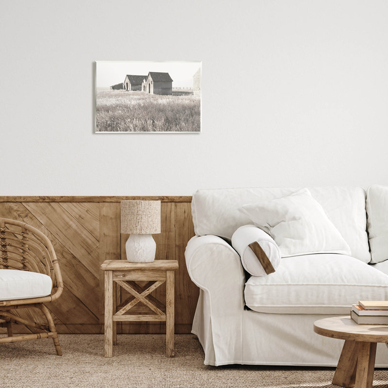 Art de giclée champêtre, H 13 po x l 19 po x P 0,5 po, Bois