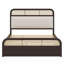 Queen Size Wooden Platform Bed With Trundle And Drawers-1373270452