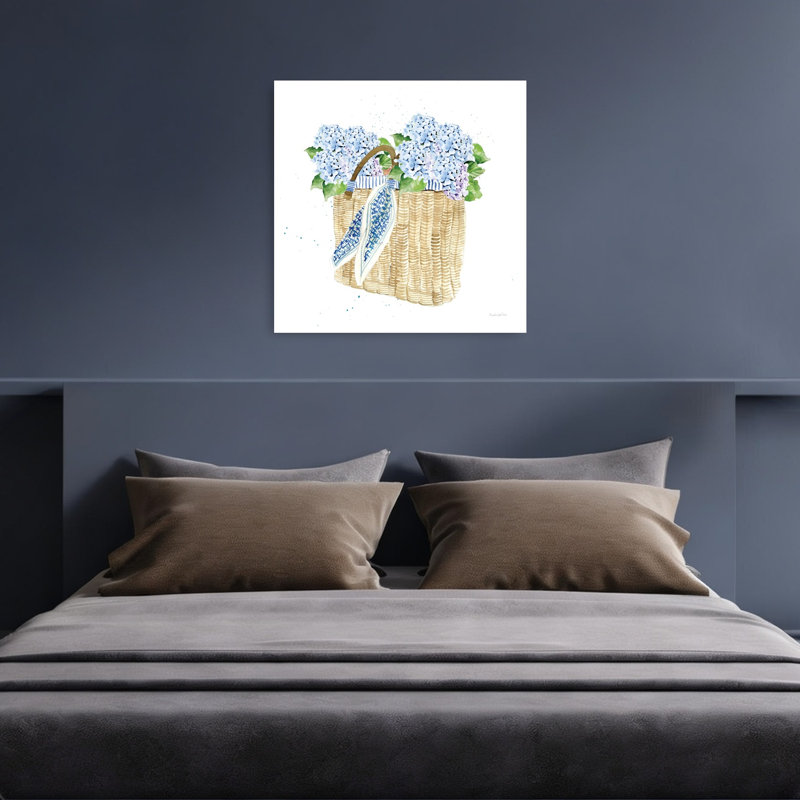 Impression sur toile plage hortensia I, 36" H x 36" W