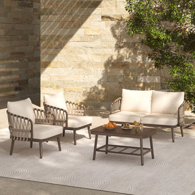 Ensemble de mobilier d'extérieur 4 pièces 4 pièces