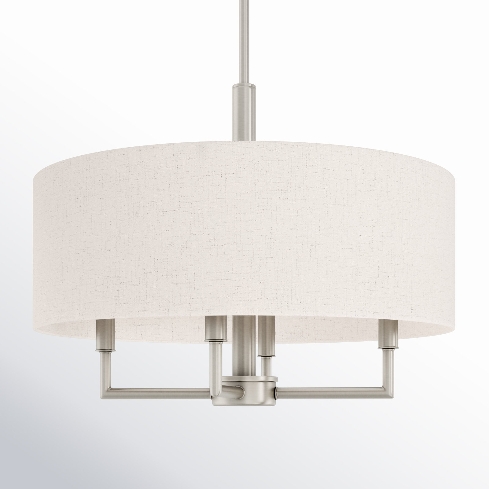 Flaire 4-Light Chandelier, Brushed Nickel