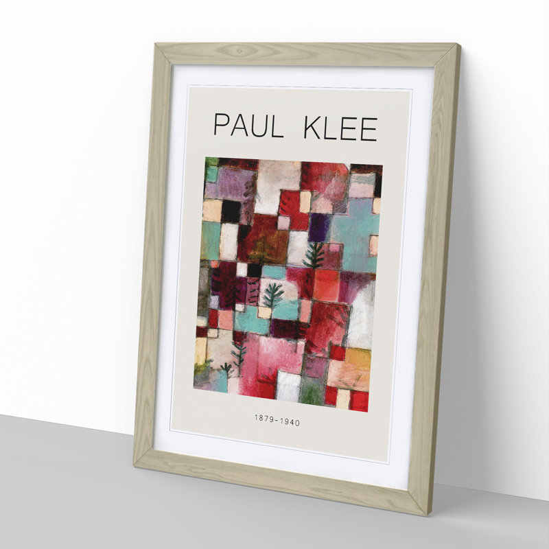 Red Green and Violet Rhythms by Paul Klee - Picture Frame Graphic Art, 65cm H x 48cm W x 2cm D