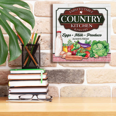 Country Kitchen - Impression sur toile tendue