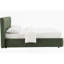 Lit double en chenille vert foncé Cheryl-1773309083