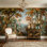 Papier peint paysage mural Ruines classiques, rivière amovible