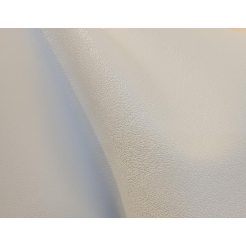 Faux Leather Fabric, White