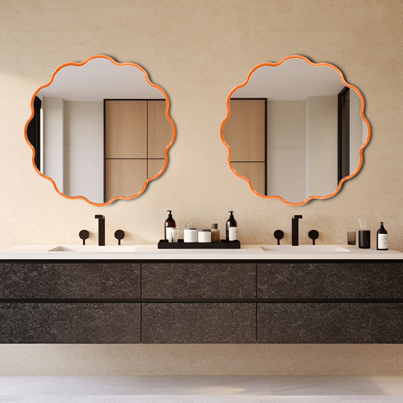 Anderson 34" Mirror, Orange