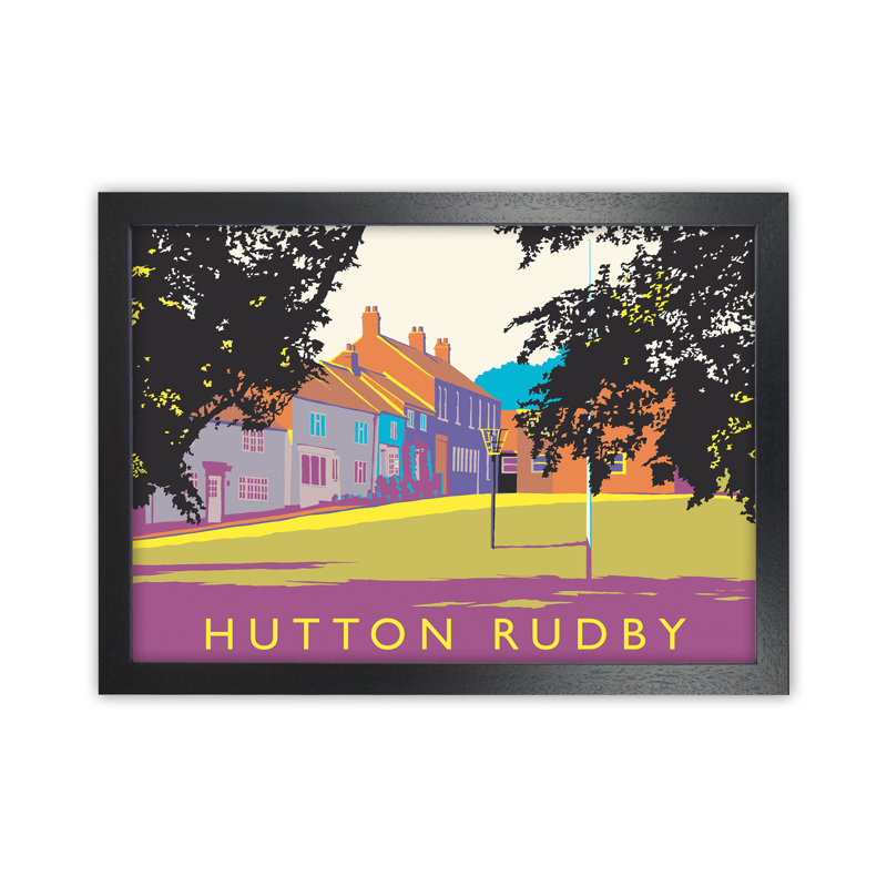Hutton Rudby by Richard O'Neill - Print, Black Framed, 64cm H x 88cm W x 3cm D